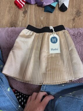 Hatley gold sparkle mini skirt little girl